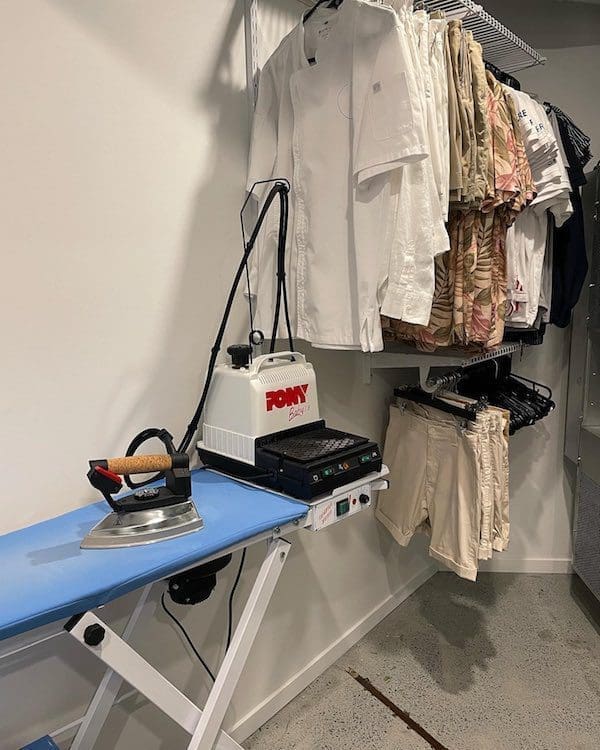 Tumble on Tedder – ironing